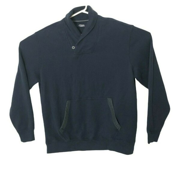 Chaps Other - Chaps Sport Pullover Front Pocket Navy Blue Long Sleeve Mens XL TG EG Cotton